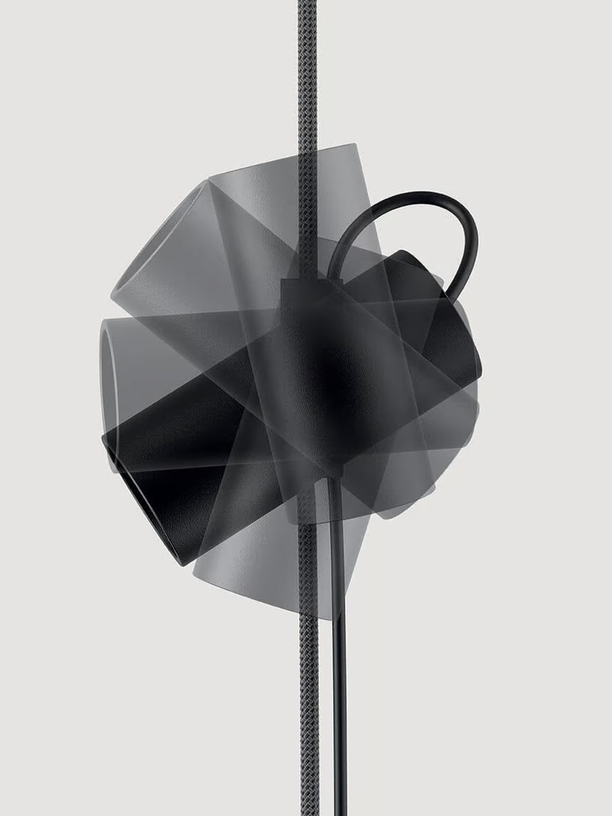 Lodes Lámpara colgante Cima Ø15cm negro plata LED 17371-4100
