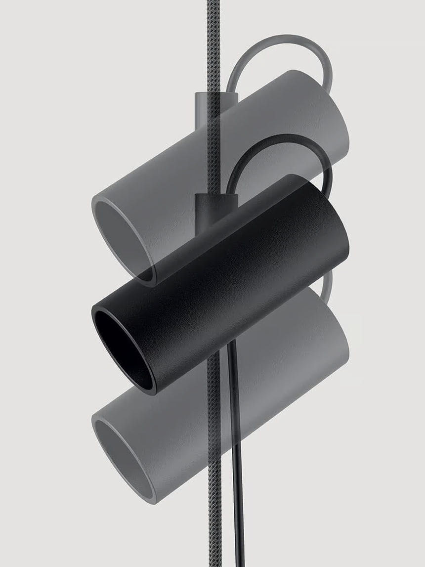 Lodes Lámpara colgante Cima Ø15cm negro plata LED 17371-4100