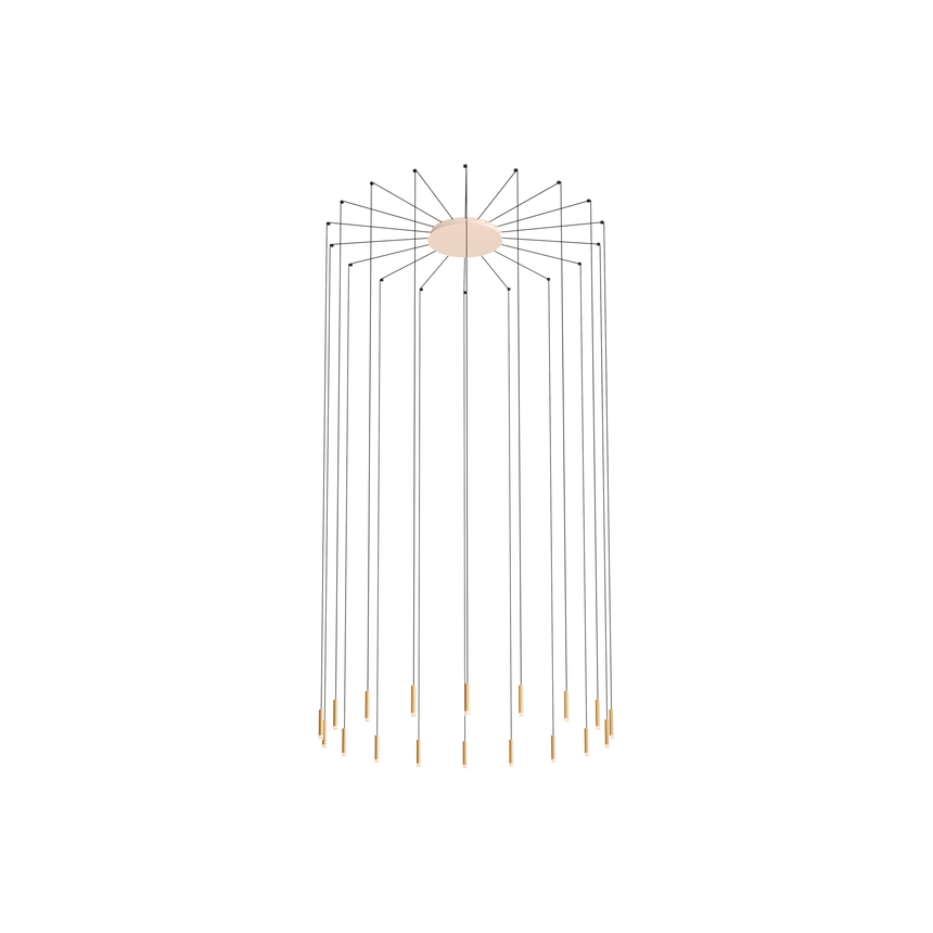 Lámpara de techo colgante LedsC4 Candle XS LED 18 luces 00-8533-14-27