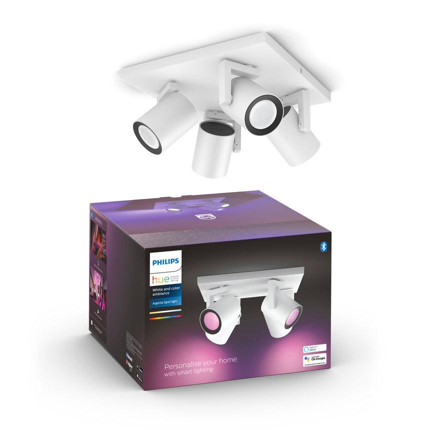 Philips Hue White and Color Ambiance Foco Argenta blanco RGBW 4,2W 1600lm 8720169318199