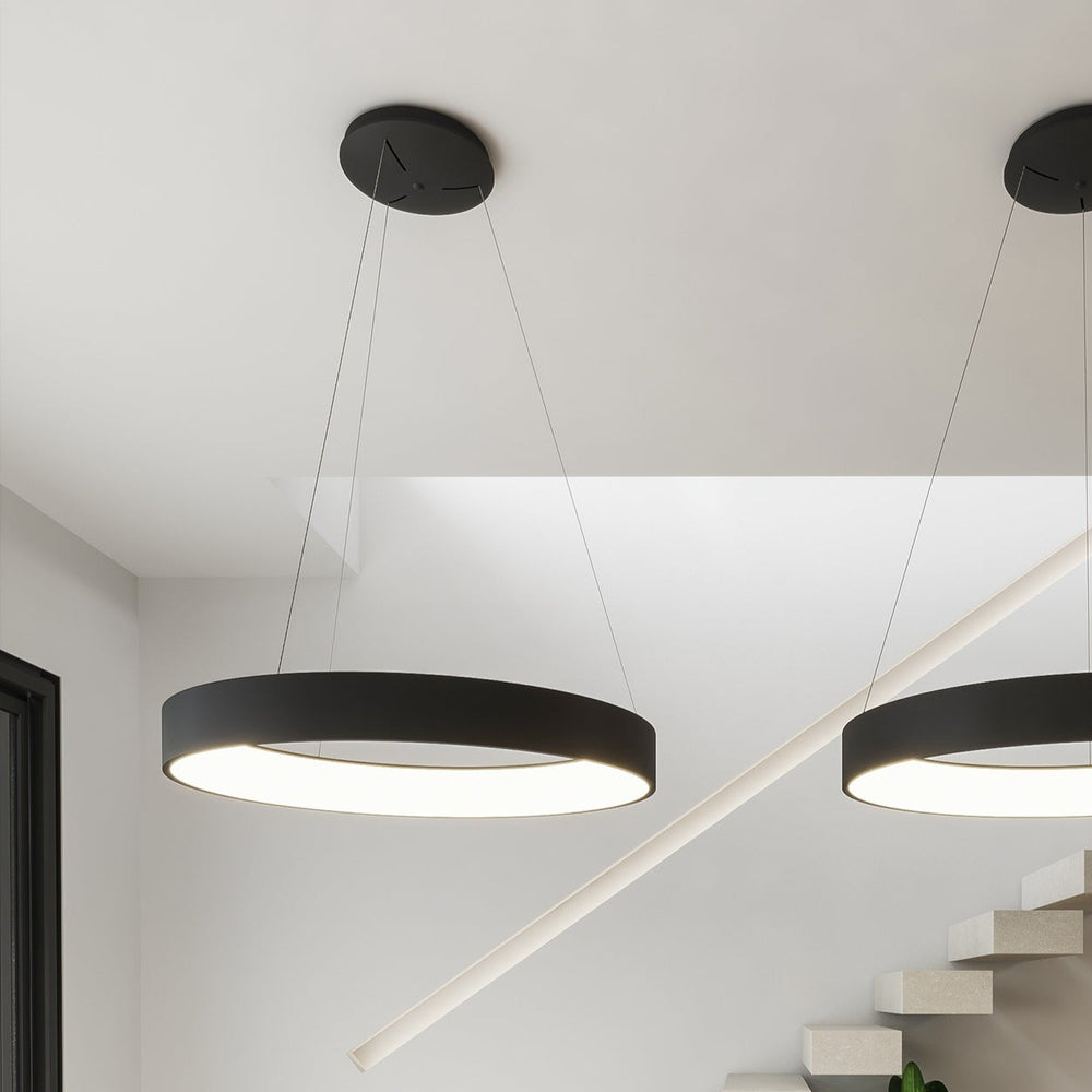 ACB Dilga Pendant Ceiling Lamp Black LED Slide Switch Casambi C3450470NCA