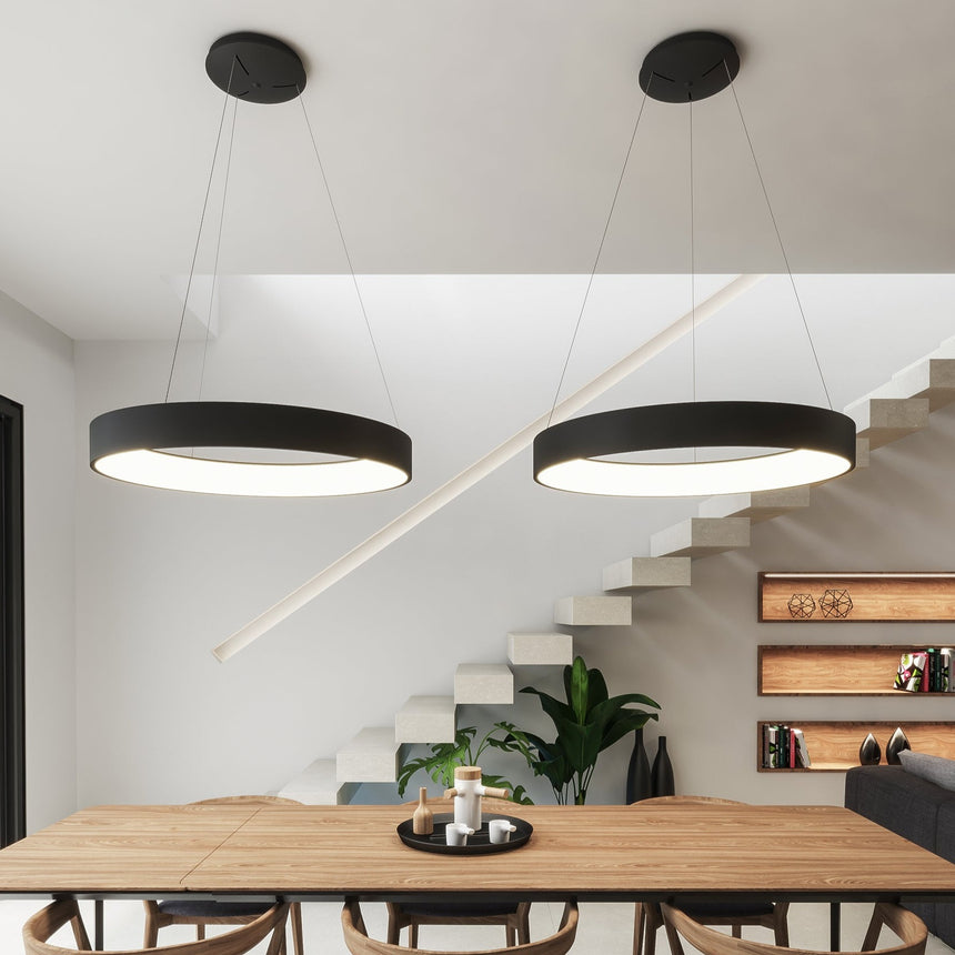 ACB Dilga Lámpara de techo colgante negro LED Slide switch Casambi C3450270NCA