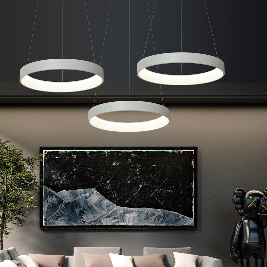 ACB Dilga Pendant Ceiling Lamp White LED Slide Switch Casambi C3450170BCA