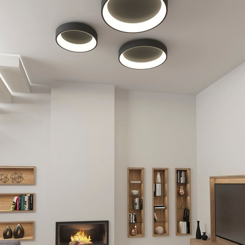 ACB Dilga Ceiling Light Black LED Slide Switch Casambi P3450170NCA