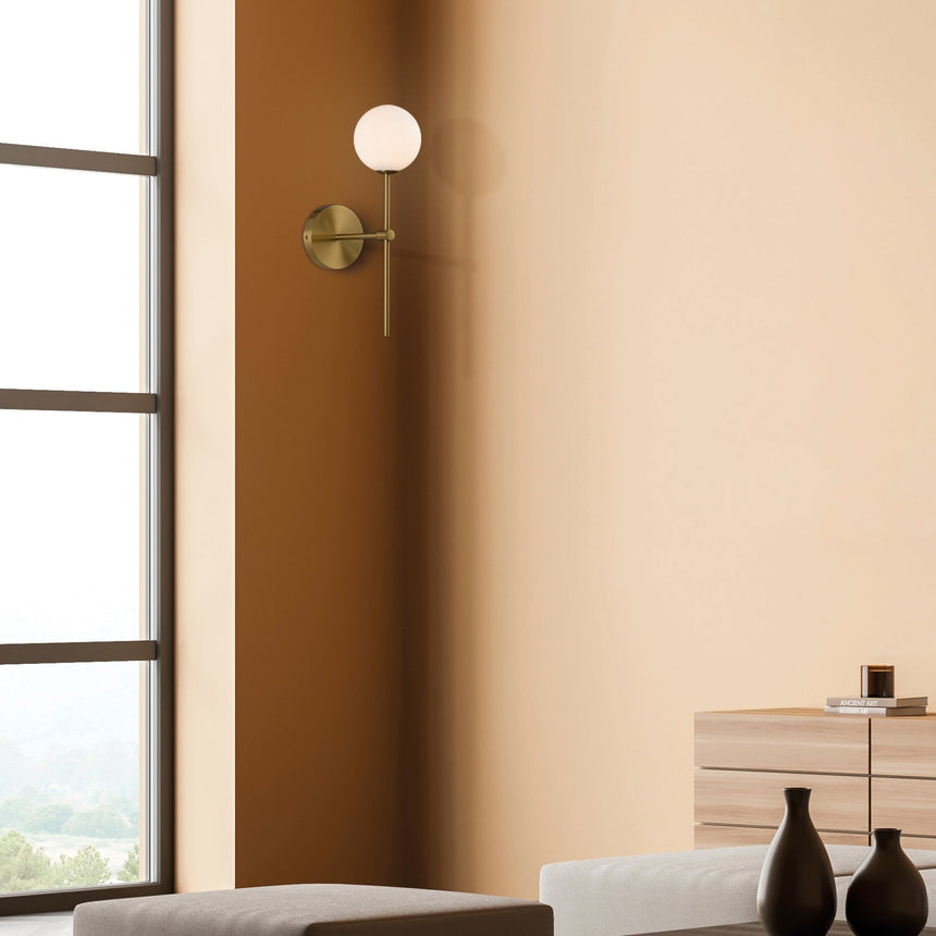 ACB Doris aplique baño oro viejo/opal LED G9 7W IP44 A38201O