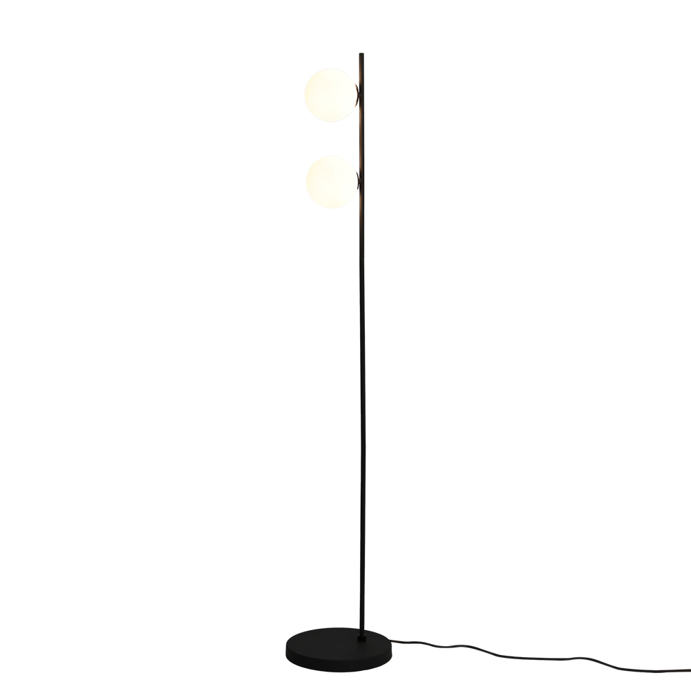 ACB Doris Floor Lamp 3820 Opal/Textured Black, LED G9 2x7W, I H3820180N