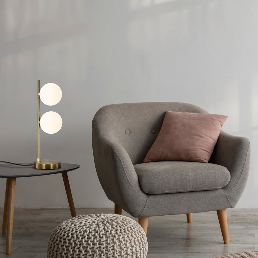 ACB Doris Sobremesa LED oro viejo opal S3820180O