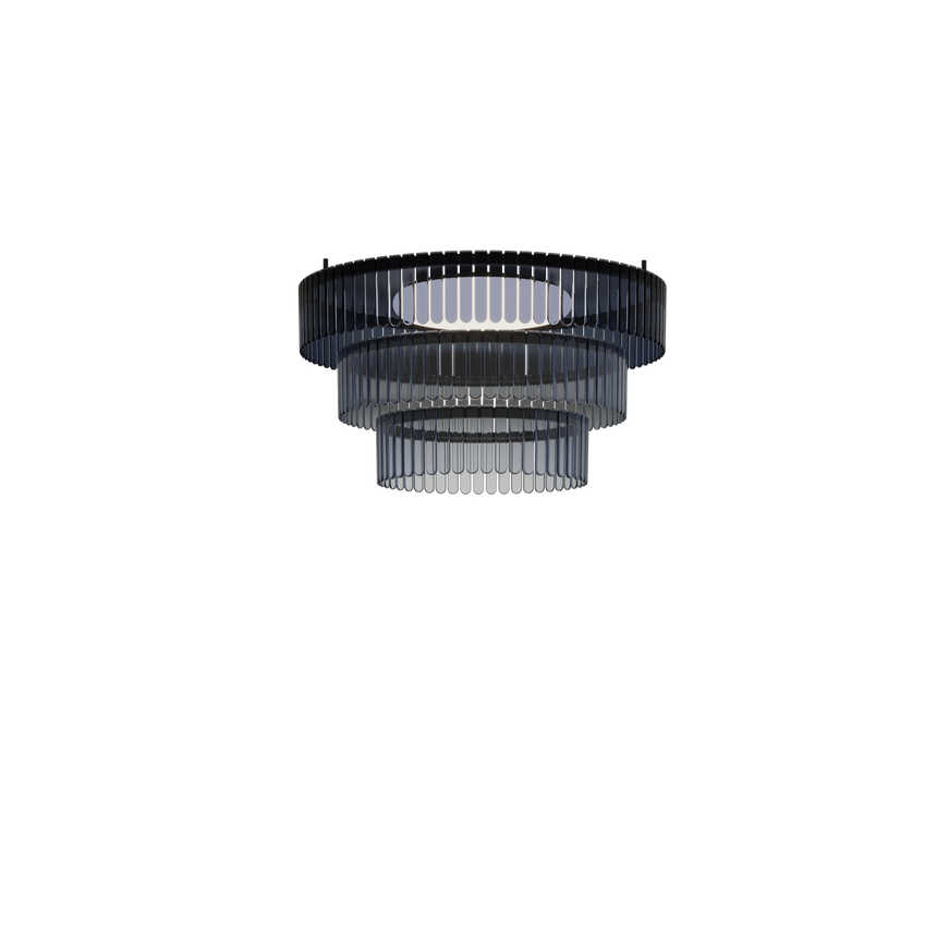 Plafón LedsC4 Scarlett Circular Surface Chandelier grande LED Ø93+Ø73+Ø53cm SCSC-CBA-LALALB-OSV