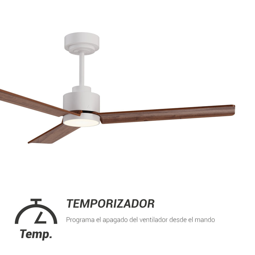Sulion ANNE ceiling fan with light white and dark wood 2201283