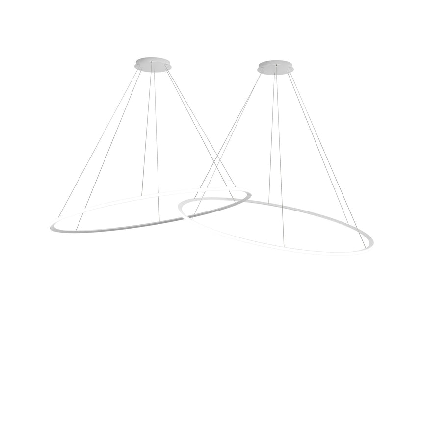 Lámpara de techo colgante LedsC4 Circular Outward 2 Rings Horitzontal grande CF4P-00V9AZOS05