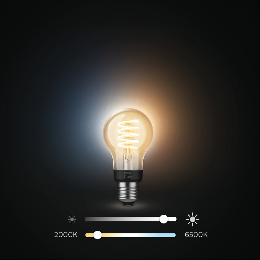 Philips Hue Bombilla ámbar White Ambiance 7W 872016925826600 (3 uds) 550lm