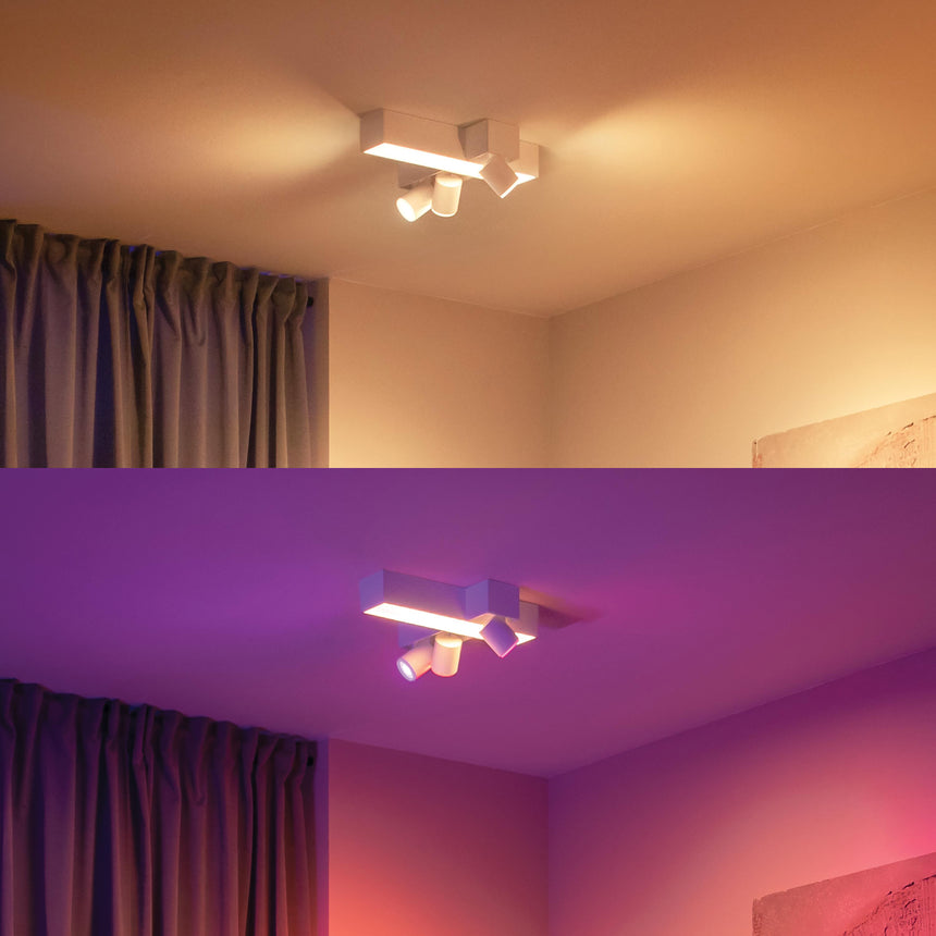 Philips Hue White and Color Ambiance Foco Centris blanco RGBW 25W 5060831P7 350lm - imagen 4
