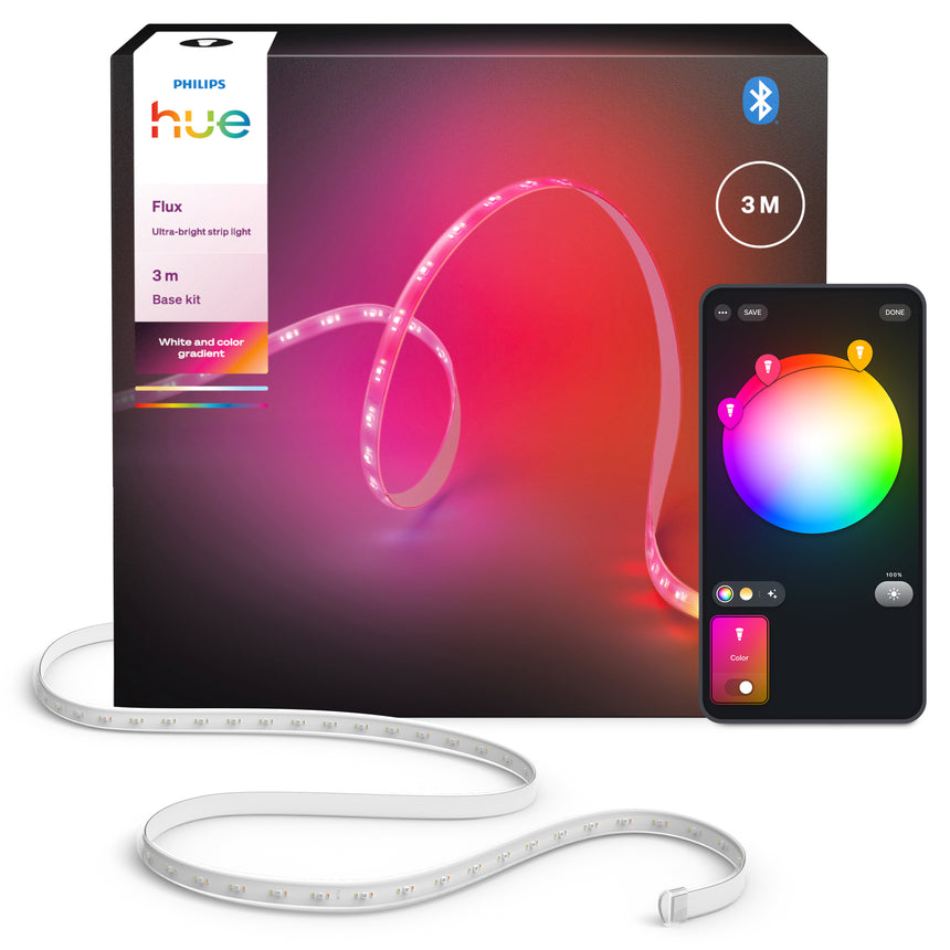 Philips Hue White and Color Ambiance Tira LED flux ledstrip blanco RGBW 29W 8721103088314