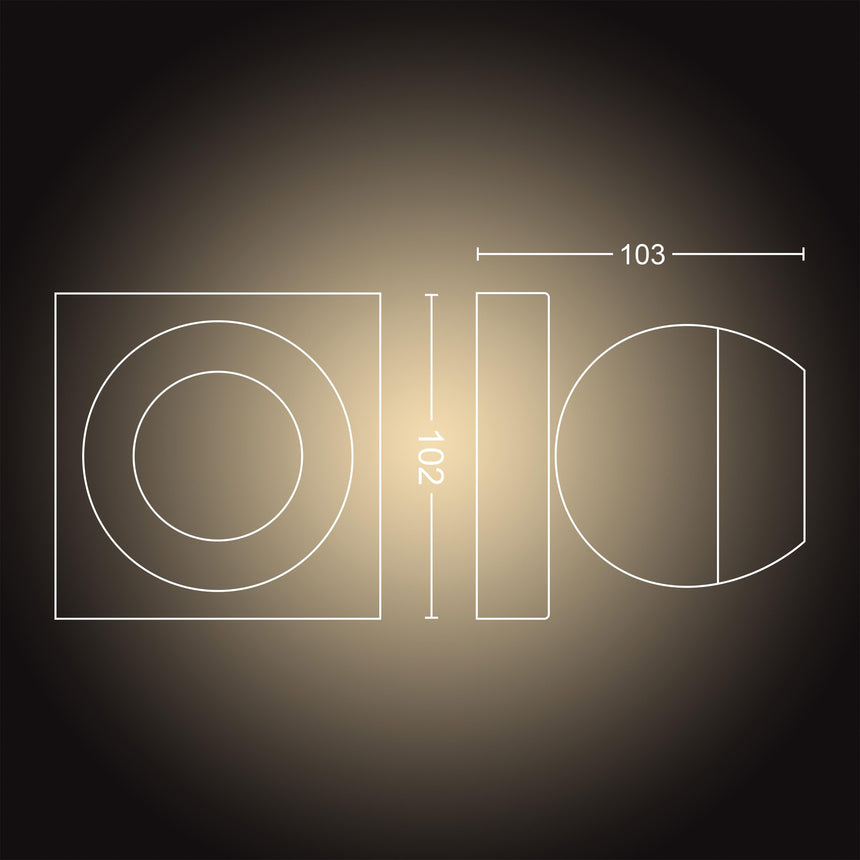 Philips Hue Foco Buckram negro White Ambiance 5W 6500K 871951433920000 350lm