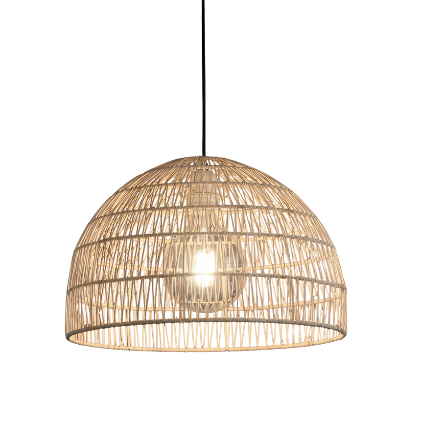 ACB Evens Lámpara de techo colgante LED Ratán Natural E27 15W C3930082NA