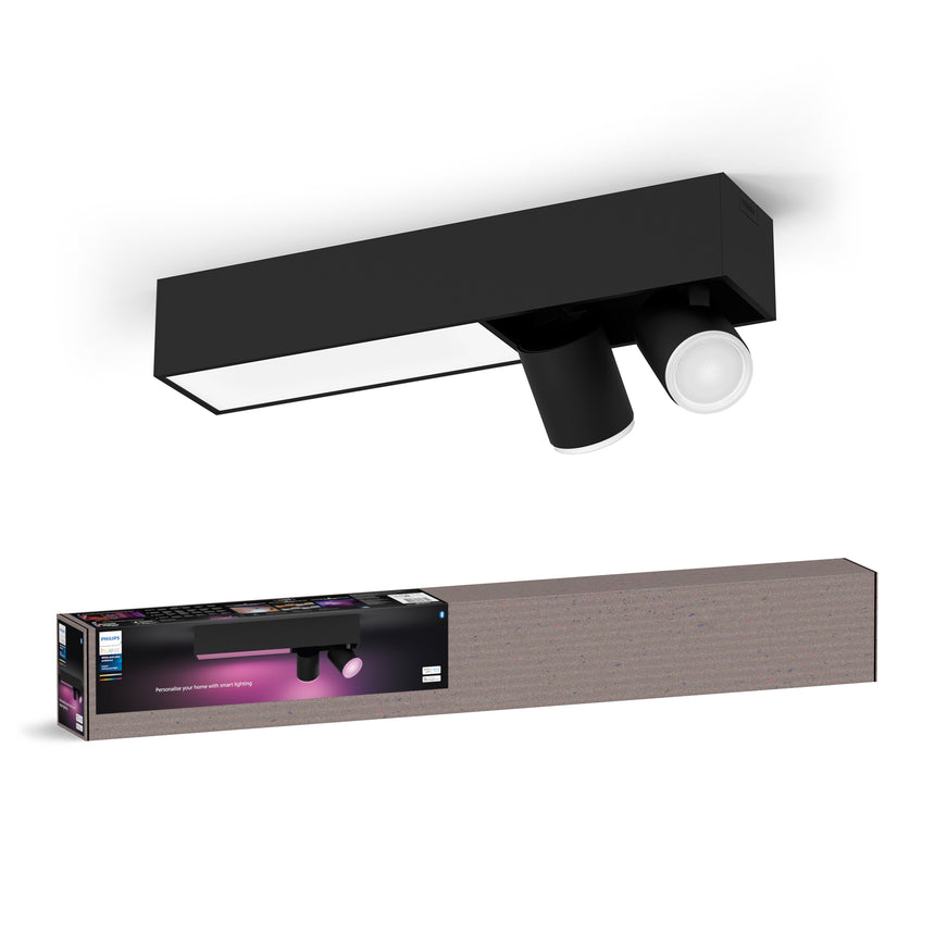 Philips Hue White and Color Ambiance Foco 2 luces Centris negro RGBW 11W 1630lm 8720169318311 - imagen 10