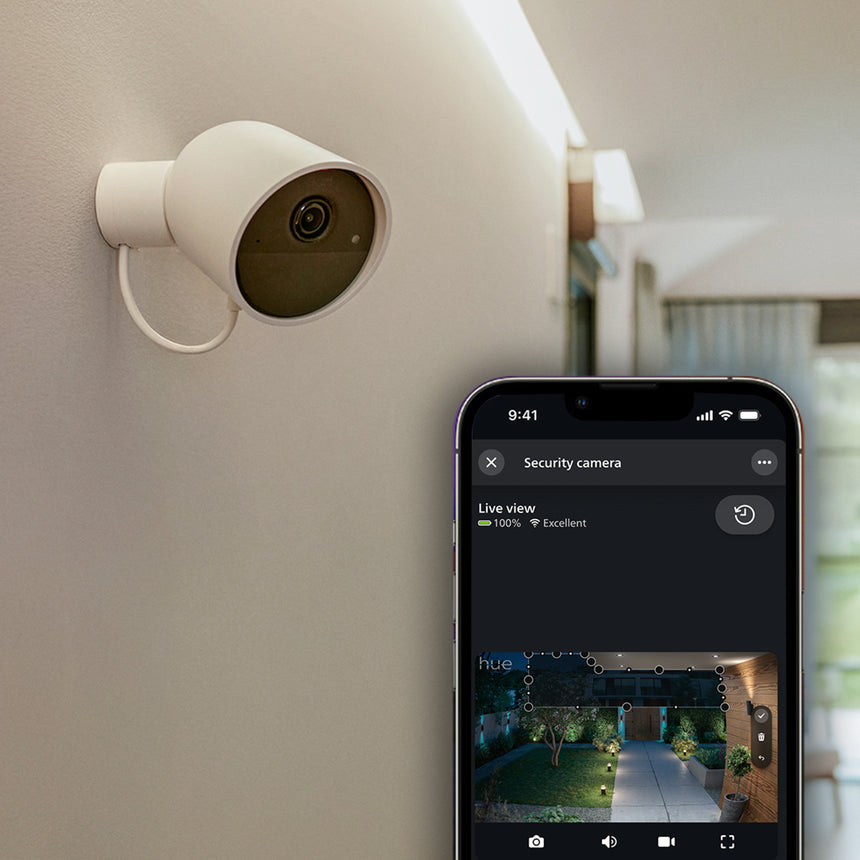 Philips Hue Security Cámara inteligente Secure blanco IP65 8721103045140 - vista alternativa