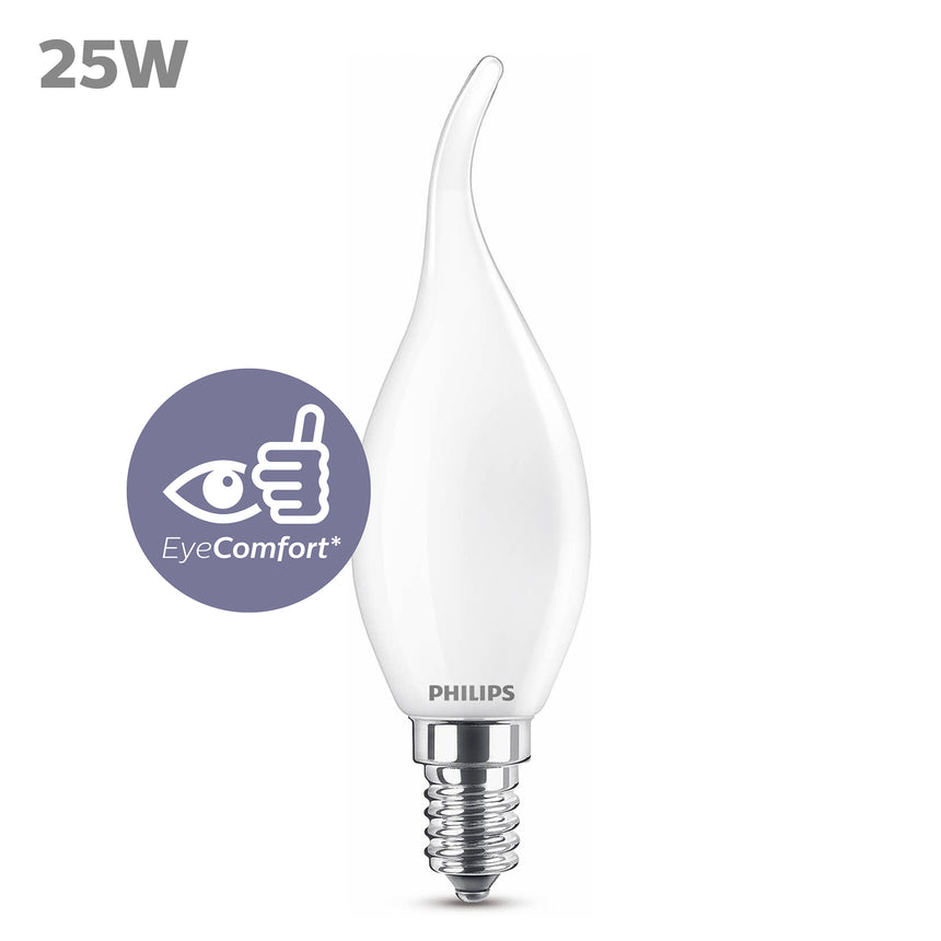 Bombilla de filamento Philips mate BA35 25W E14 2700K 250lm 762933 - vista alternativa