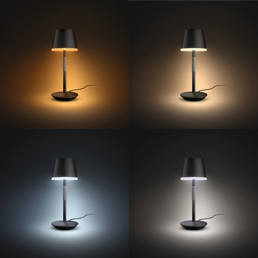 Philips Hue White and Color Ambiance Lámpara de mesa Go negro RGBW 6W IP54 871951440459500 - imagen 7