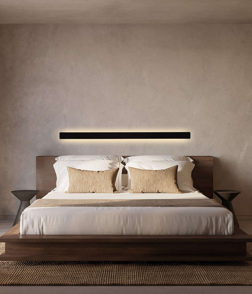 ACB Fosca Wall Lamp 16/3833-60 Textured Black, LED 18W 1800lm, CRI90, integrated LED, Kelvin 2700K-3000K Slide Switch A3833170N