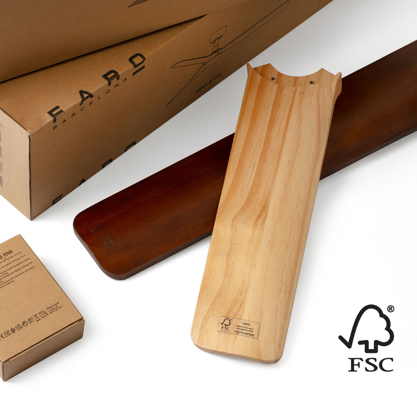 Faro BIGWOOD XL Ceiling Fan 6 Blades White Wood 200cm 34191