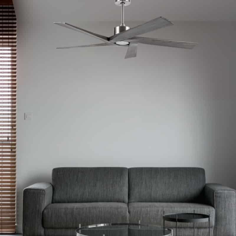 Fabrilamp Nadir DC Fan Niq/Gray Without Light 5 Blades 142.2d C/Remote Control and Timer 159190528