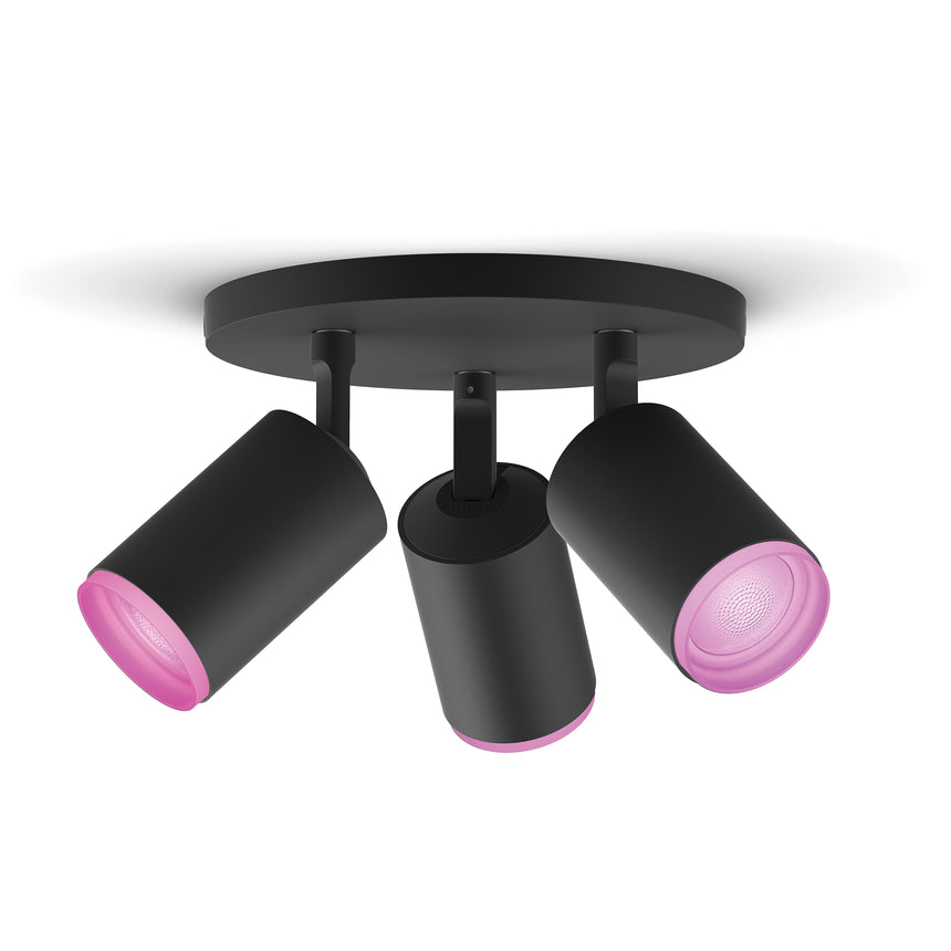 Philips Hue White and Color Ambiance Foco Fugato negro RGBW 6W 5063330P7 350lm