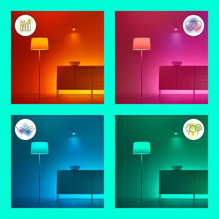 WiZ White and Color Ambiance Tira LED RGBW 13W 840lm 07121600 - imagen 10 | Philips