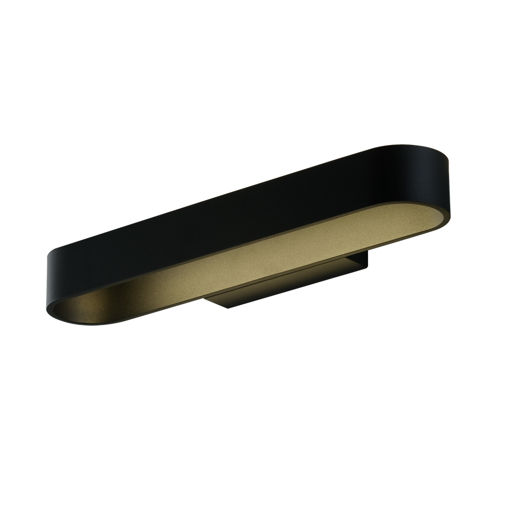 ACB Gala Wall Light 16/3189-43 Textured Black, LED 20W 2430lm, CRI90, integrated LED, Kelvin 2700K-3000K Slide Switch A3189070N