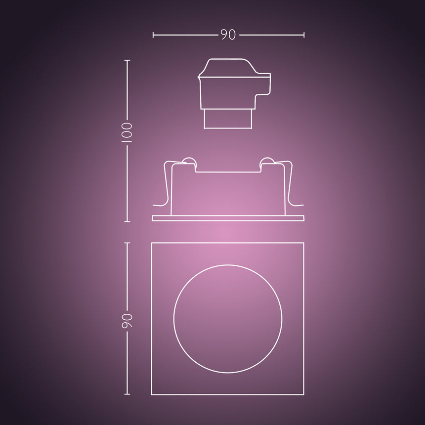 Philips Hue White and Color Ambiance Empotrable centura blanco RGBW 4,2W 400lm 8720169319219 - imagen 8