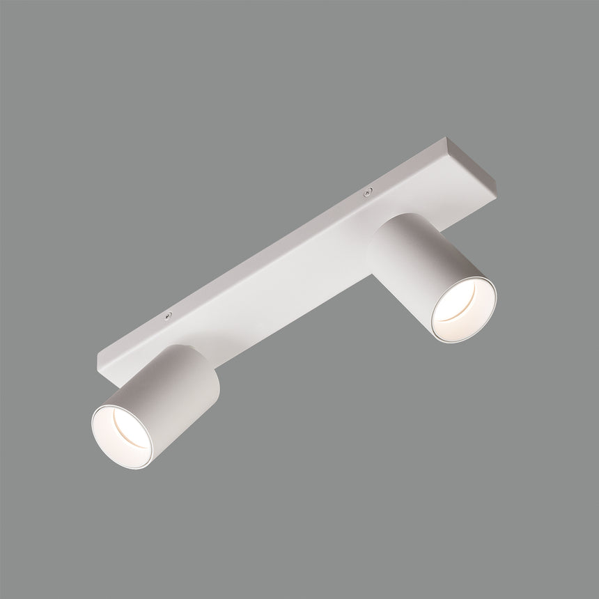 ACB Gina Ceiling Light 3874/R2 Textured White, LED GU10 2x8W, Adjustable P3874R20B