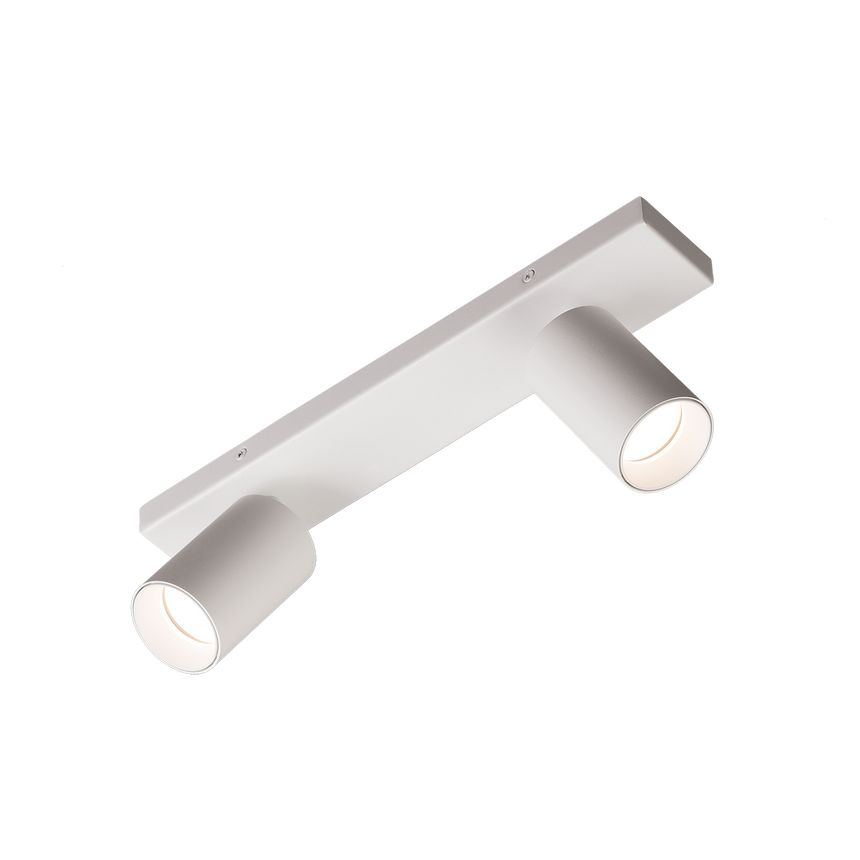 ACB Gina Ceiling Light 3874/R2 Textured White, LED GU10 2x8W, Adjustable P3874R20B