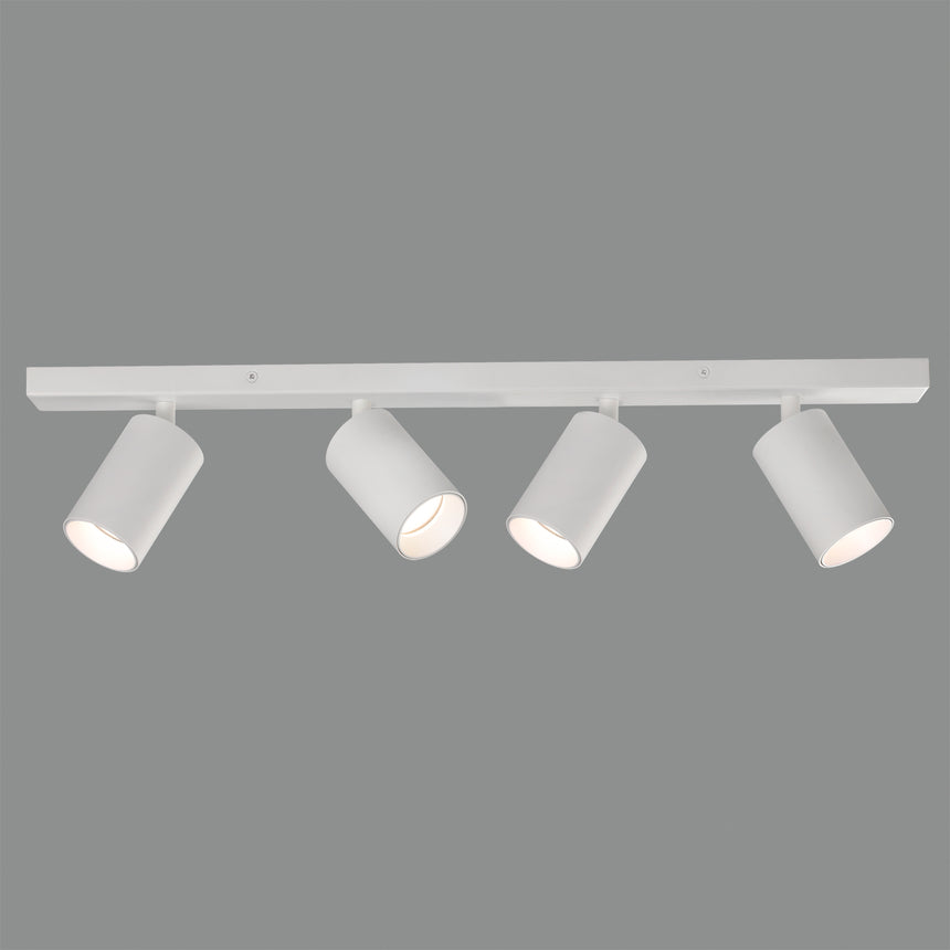 ACB Gina Ceiling Light 3874/R4 Textured White, LED GU10 4x8W, Adjustable P3874R40B