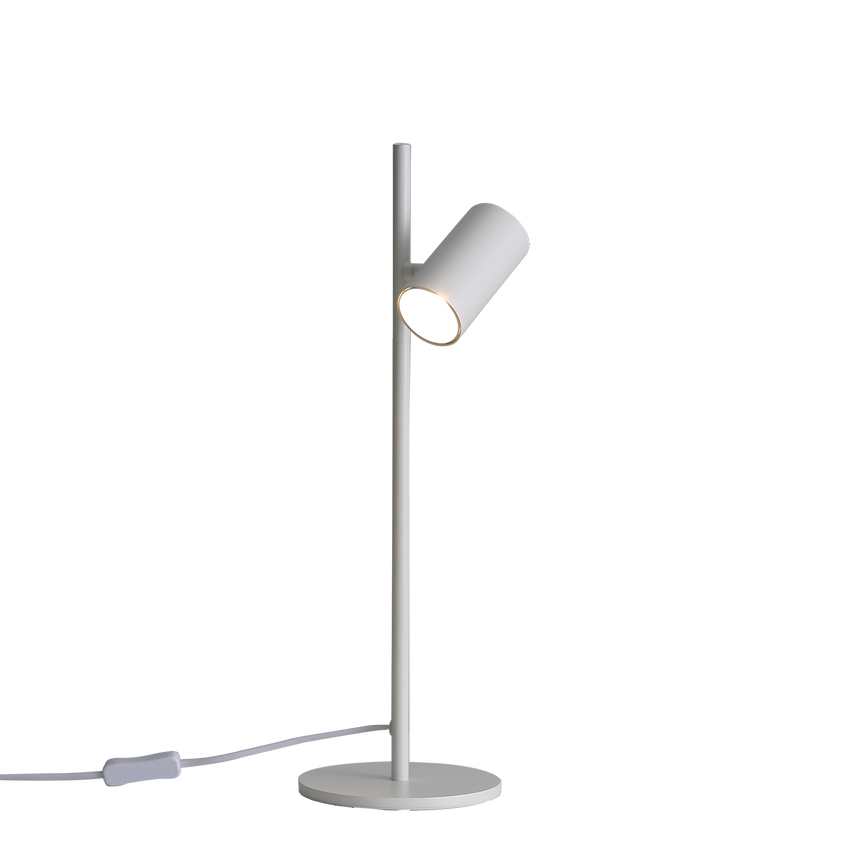 ACB Gina Table Lamp 3874 Textured White, LED GU10 8W, I, Adjustable S3874080B