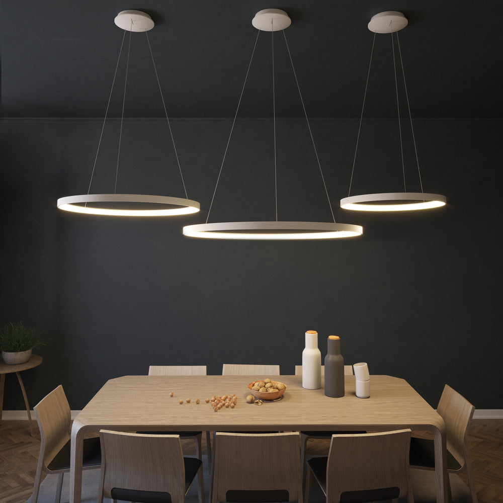 ACB Grace White LED Pendant Light Slide Switch Casambi C3848270BCA