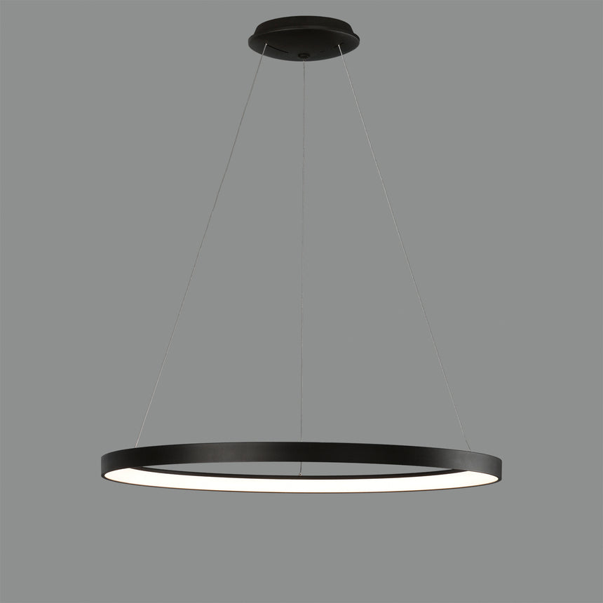 Lámpara de techo colgante ACB Grace negro texturado Ø78cm C3848372N