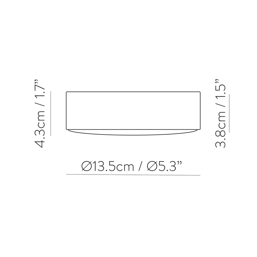 ACB Gregal LED Ceiling Light White 18W 1800lm Dimmable K2002030B