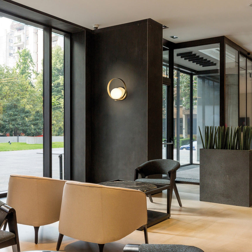 ACB Halo Aplique LED 5W 2700K-3000K oro tecnico opal Slide Switch A3815170O