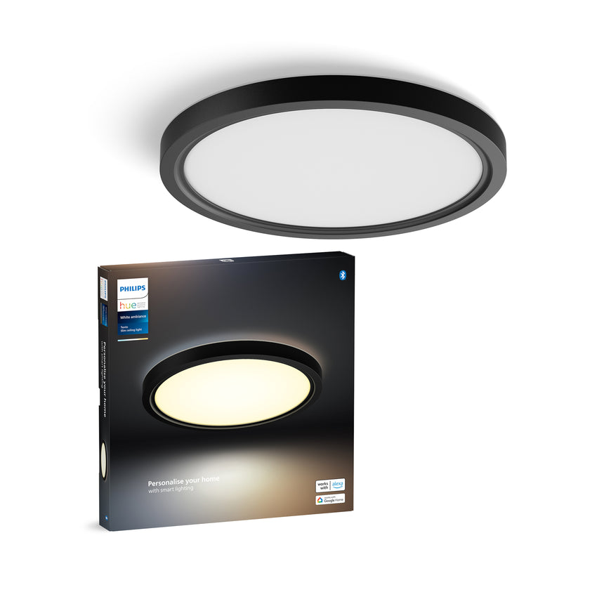 Philips Hue Plafón Tento negro White Ambiance 16,6W 2200lm 8720169330610