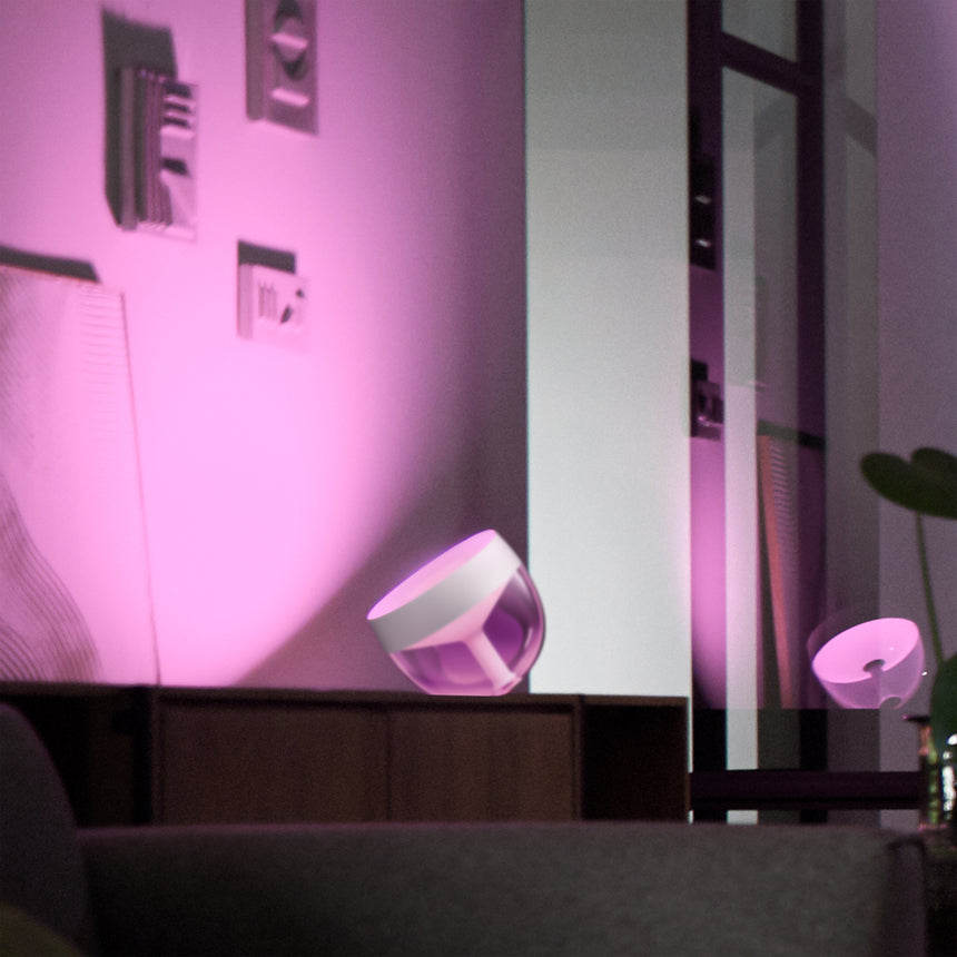 Philips Hue White and Color Ambiance Lámpara de mesa Iris blanco RGBW 8W 871951426446500 570lm - imagen 4