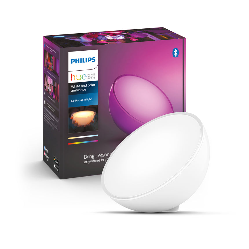 Philips Hue White and Color Ambiance Lámpara de mesa Go blanco RGBW 6W 7602031P7 520lm