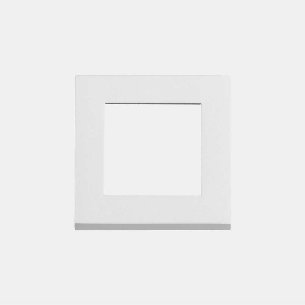 LedsC4 Decorative frame recessed wall IP65 Click white aluminum 71-E489-14-14