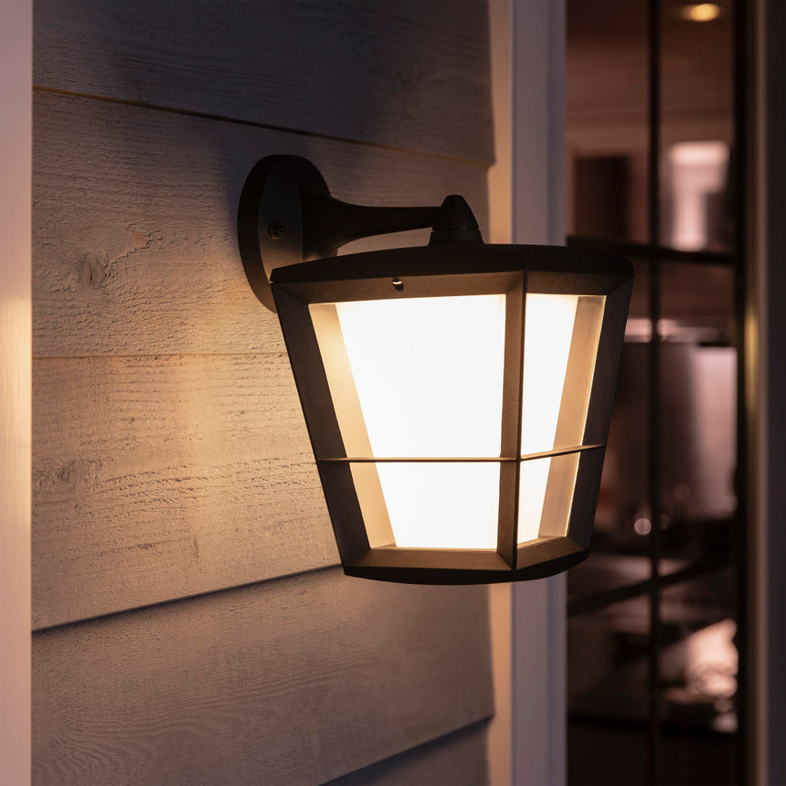 Philips Hue White and Color Ambiance Aplique de pared Econic negro RGBW 15W IP44 1744030P7 - imagen 3