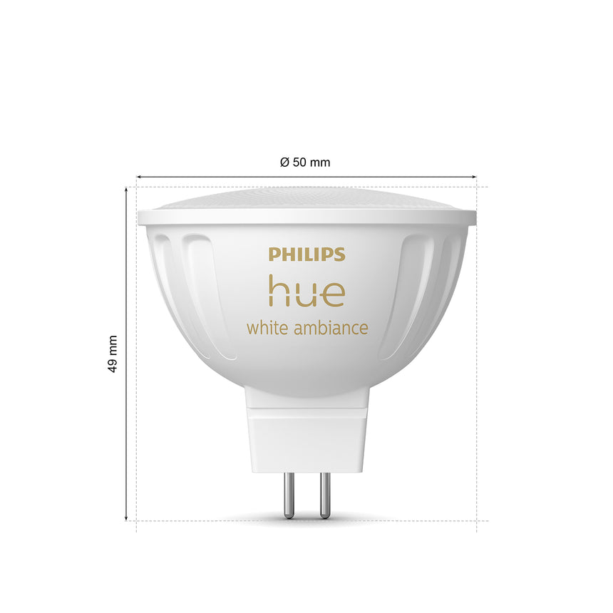 Philips Hue Bombilla dicroica White Ambiance MR16 5,1W 400lm 8719514491342 - imagen 7