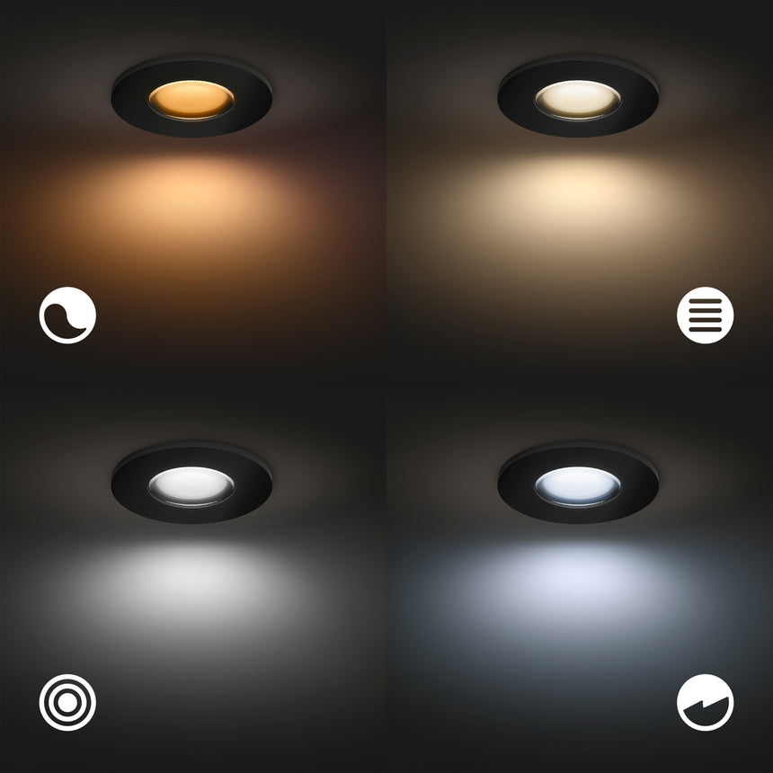 Philips Hue White and Color Ambiance Foco Xamento negro RGBW 4,2W IP44 400lm 8720169320833 - imagen 5