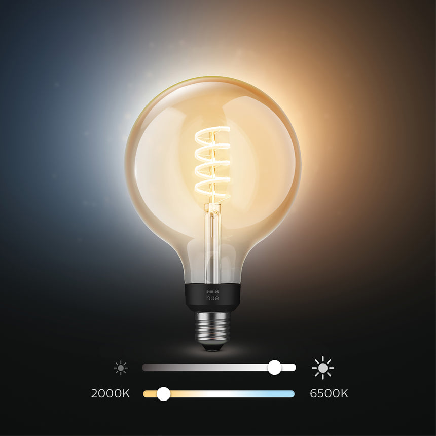 Philips Hue Bombilla globo filament White Ambiance E27 7W 871951430154200 550lm - imagen 3