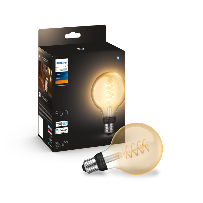 Philips Hue Bombilla globo White Ambiance ámbar E27 7W 871951434300900 550lm