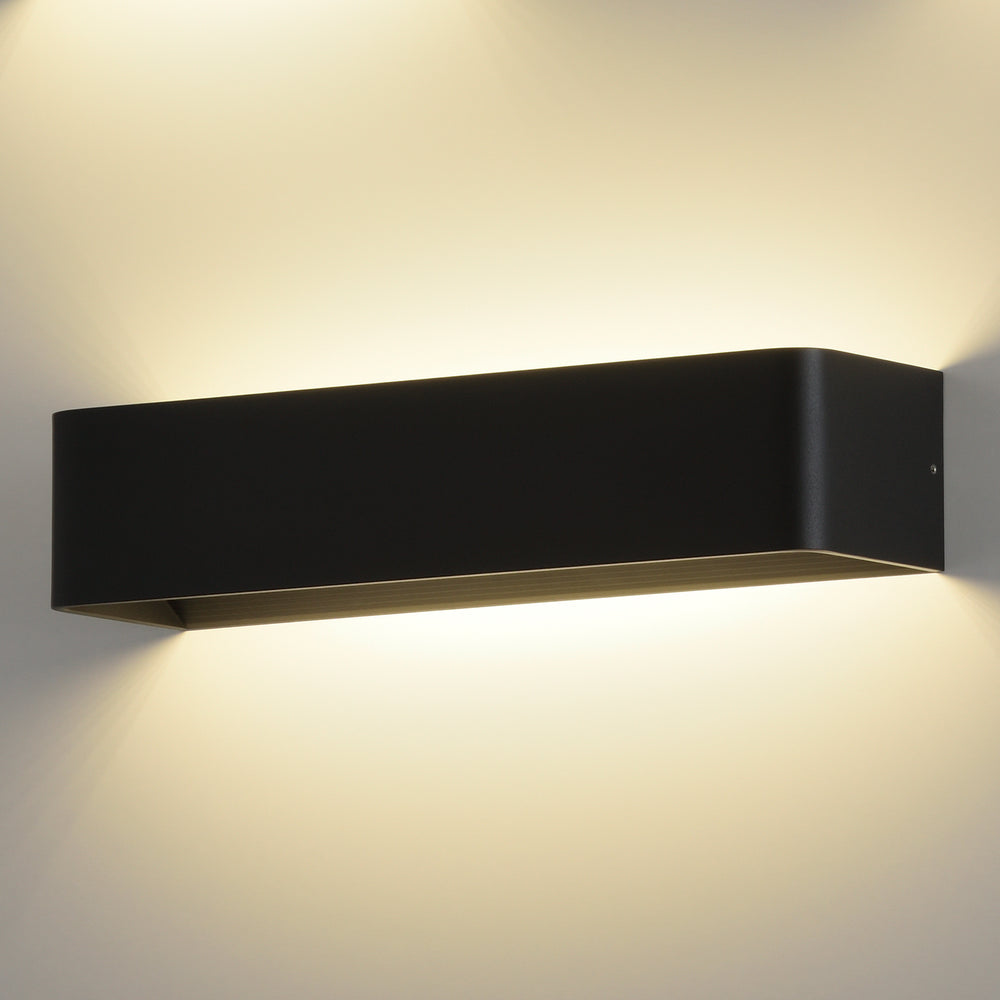 ACB Icon Wall Lamp 16/3089-36 Textured Black, LED 21W 2200lm, CRI90 I, integrated LED, Kelvin 2700K-3000K Slide Switch A3089370N