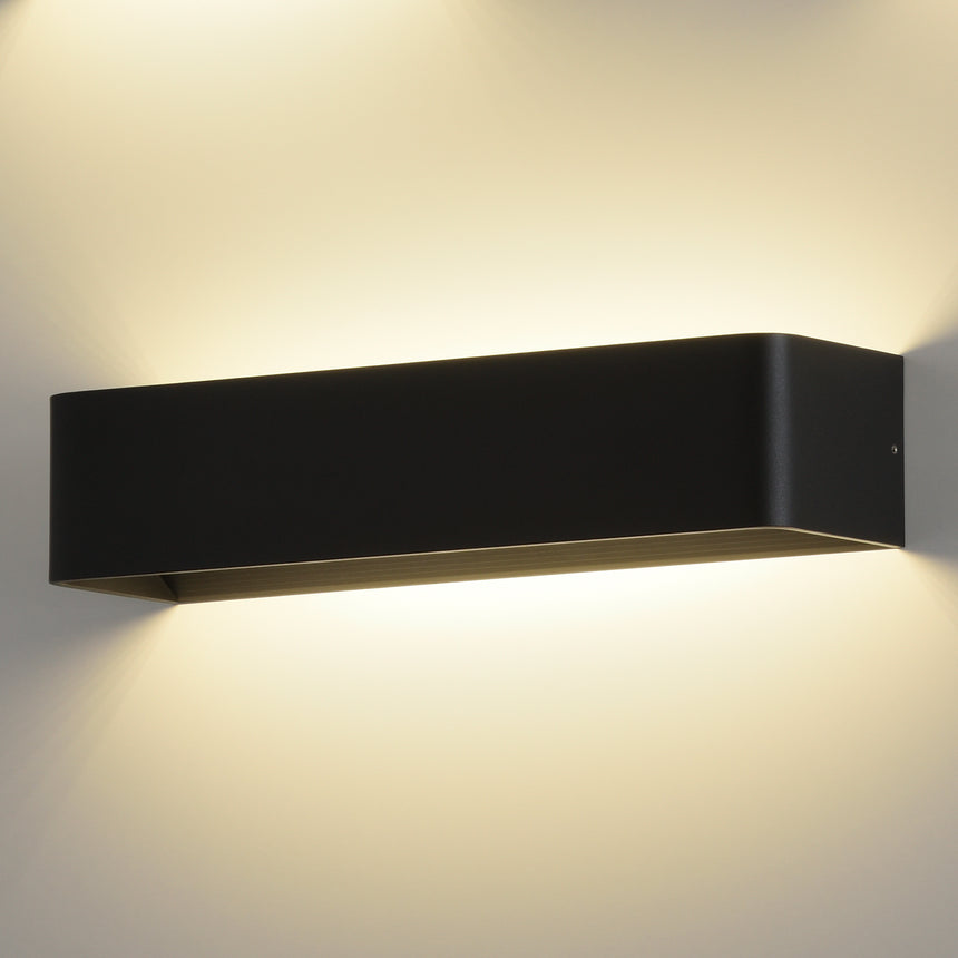 ACB Icon Wall Lamp 16/3089-36 Textured Black, LED 21W 2200lm, CRI90 I, integrated LED, Kelvin 2700K-3000K Slide Switch A3089370N