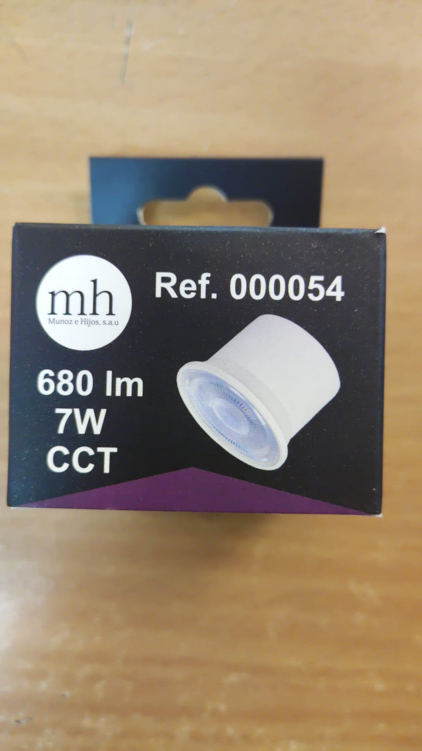 Muñoz Compact LED Bulb 7W CCT 3000K-4000K-6000K 680lm Transparent 000054